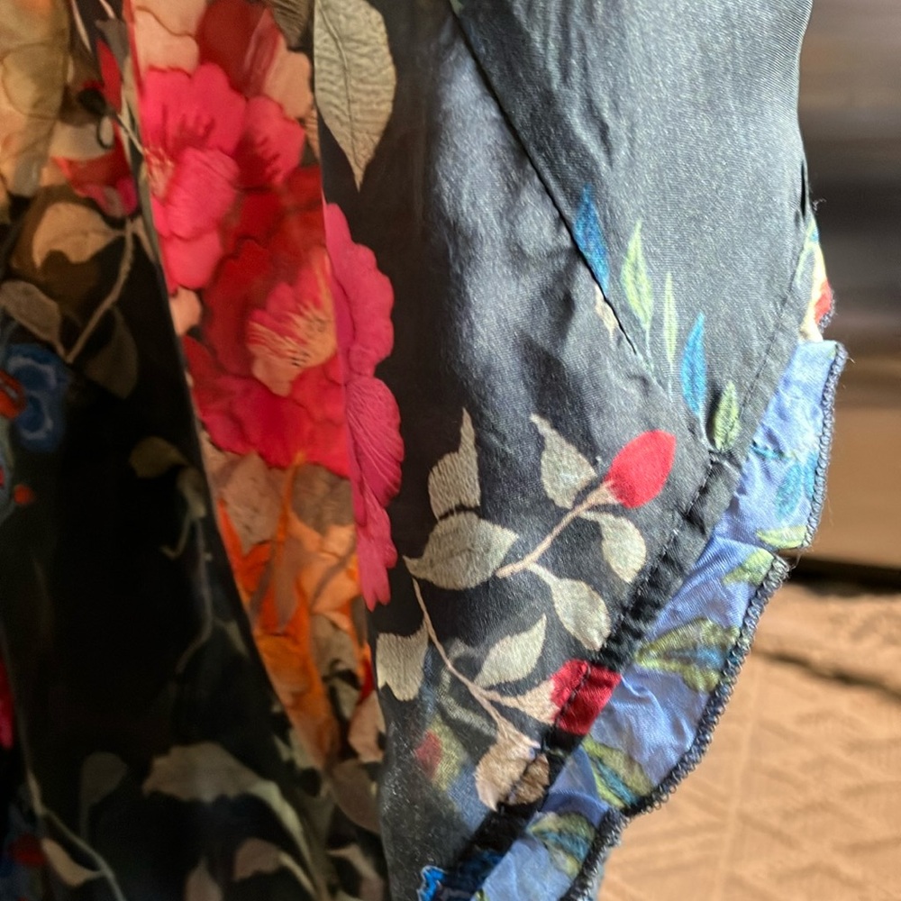 Johnny Was Floral Top with Pink and Yellow Accents - Picture 5 of 9